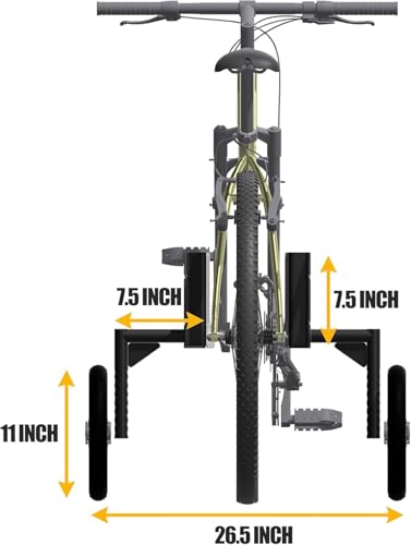 CyclingDeal Adjustable Adult Bicycle Bike Stabilizers Training Wheels Fits 24" to 29" - Quality Heavy Duty-Max weight up to 120kg/265 lbs. - Thumbnail 4
