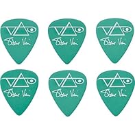 Be different. Ibanez Signature range of picks featuring rock legend Steve Vai Handy blister pack containing 6 plectrums Hard wearing 1mm celluloid to give strong clean playing Classic tear drop shape in green finish Features Steve's signatures and lo...