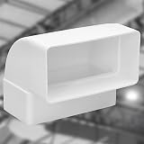 KOTARBAU® Kolano pionowe do kanałów płaskich Białe Plastik 90° 110 mm x 55 mm