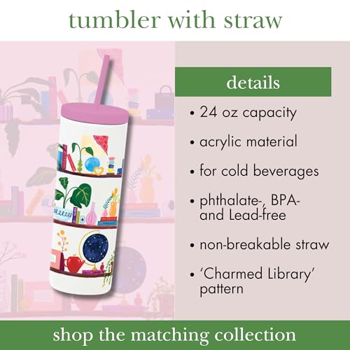 Gobelet de 710 ml Charmed Library en acrylique premium durable double paroi - 8