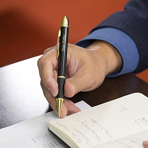Dayspring Pens | Personalized Monroe Black Ballpoint Gift Pen And Premium Gift Case - Custom Engraved Fast With Your Name | Shipped In One Business Day #TOP2