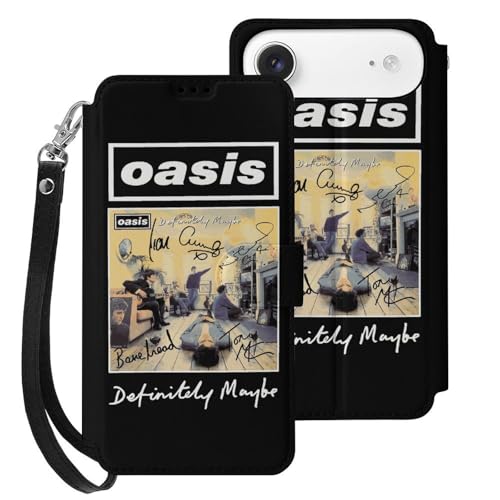 iPhone17Air用ケース 手帳型 オアシス OASIS バンド アイフォン17Airケース 手帳型 財布型 スマホケース 軽量 おしゃれ カード収納 スタンド機能 ストラップ付き 携帯カバー いPhone17Air用カバー