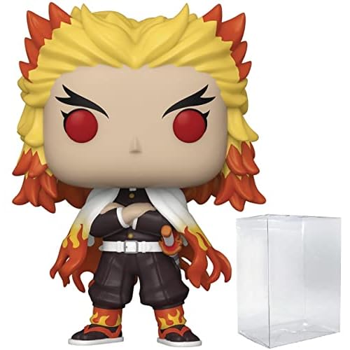 POP Demon Slayer - Figura de vinilo Kyojuro Rengoku Funko (incluye funda protectora de caja compatible), multicolor, 3.75 pulgadas