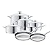 WMF 8400001725 11 Piece Stainless Steel Cookware Set, Silver