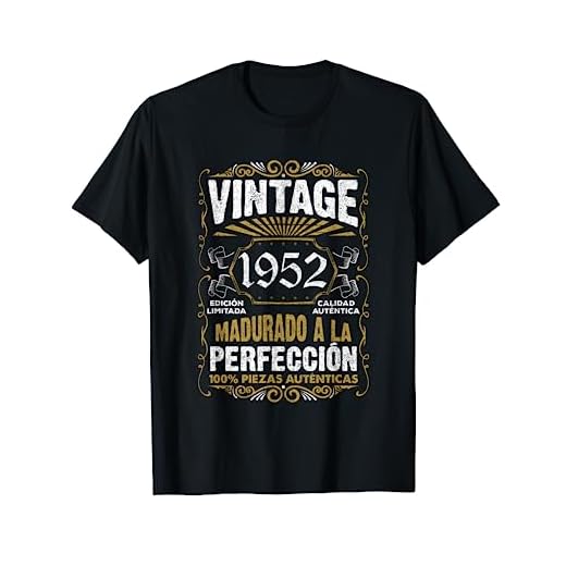 Vintage 1952 70 Cumpleaños Regalo Hombre Mujer 70 años Camiseta
