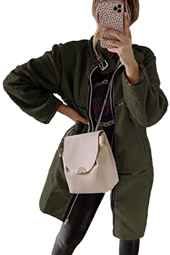 PRETTYGARDEN Women's Full Zip Sherpa Fleece Jacket #TOP24
