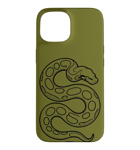 Ball Python Sketch �~�j�}���X�g�� - �O���[�� �X�}�z�P�[�X iPhone 15 �p