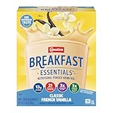 Carnation Breakfast Essentials Powder Drink Mix, Classic French Vanilla, 10 Count Box of Packets