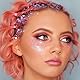 Festival Glitzer Gesicht gel,6 Stuck Body Face Glitter,Gesichtsglitzer Pailletten,Körperglitzer Gel,Festival Zubehör Gadget,für Halloween Schminke,Karneval Make up Glitter-6 Gold,Silber,Weiß