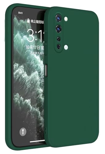 Topme Cover per OPPO Find X2 Lite (6.4' Inches) Custodia Case, Protezione Della Pelle Della Custodia in Silicone Tpu - Verde scuro