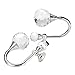 BTSKY 2 Pieces Clear Crystal Wall Mounted Curtain Holdbacks Tassel Curtain Tieback Hook Multi Use Wall Hook Coat Hanger