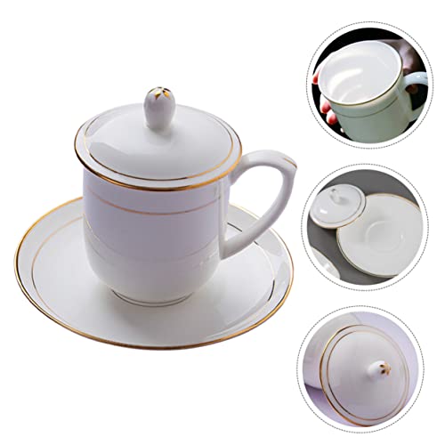 Luxshiny 3 Pçs Copo De Cerâmica Copo De Chá De Porcelana De Osso Caneca De Café Japonês Copo De Chá