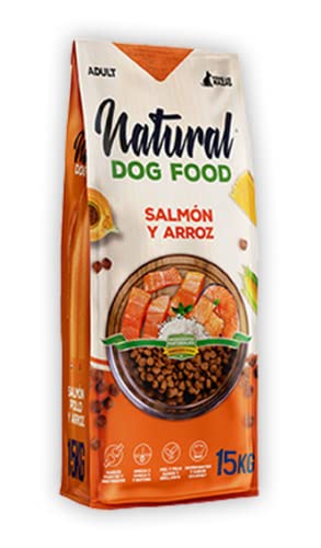 Forzecan Pienso para Perros de Salmon y Arroz, Saco de 15Kg, Natural Food