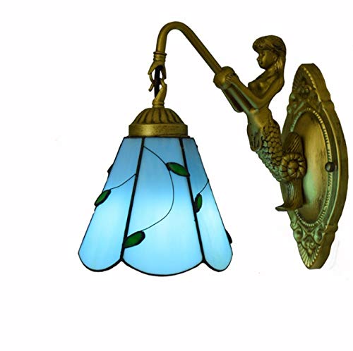 Lampe murale vitrail pour couloir sombre et ambiance de nuit chambre