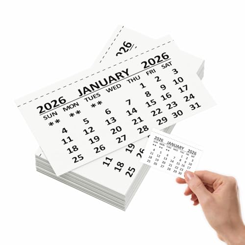 Pack of 40 A4 Blank Calendar 2026 DIY Photo Calendar To Create Your Own Personalised Planner White Paper Monthly Organiser For Home School Office Kids Craft And Family Use