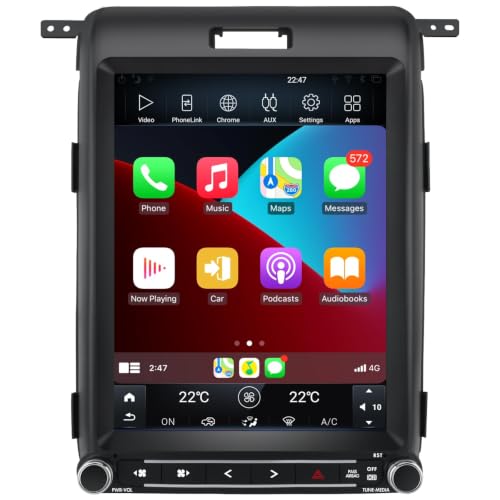 AWESAFE 8 Core T Style Screen for Ford F150 Radio Upgrade 2013 2014