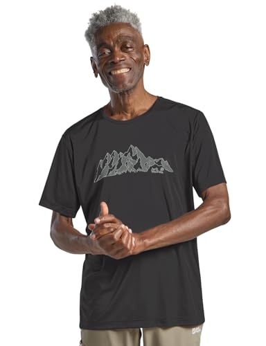 T-shirt Jack Wolfskin Peak Graphic T M haut de randonnée respirant pour homme