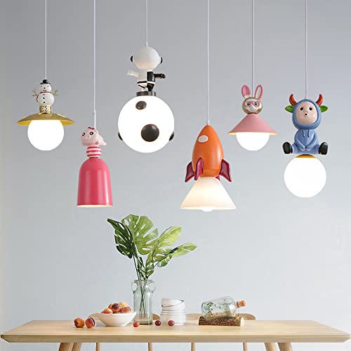 Lampe suspendue salle d'infirmières déco créative en métal coloré