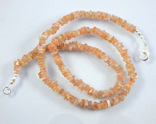Pierre de lune pêche en perles Heishi 4-5mm LKBEADS pour création bijoux