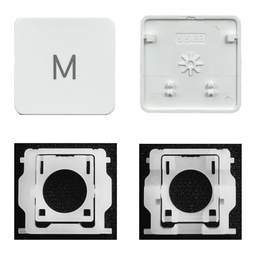 GRMTRV Replacement Individual QWERTY Layout A2449 A2450 A3118 A3203 Keycaps Keys Key Cap Hinge for iMac 24" A2438 A2439 Magic Keyboard Repair 2021-2024 Year (M)