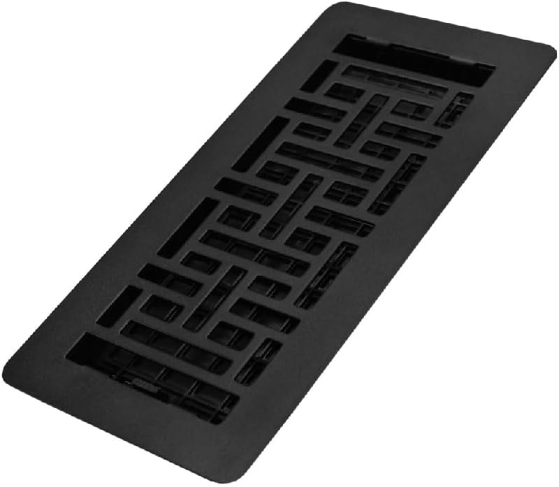 Decor Grates LAJH410BLK Low Profile Grates, 4X10, Oriental, Textured