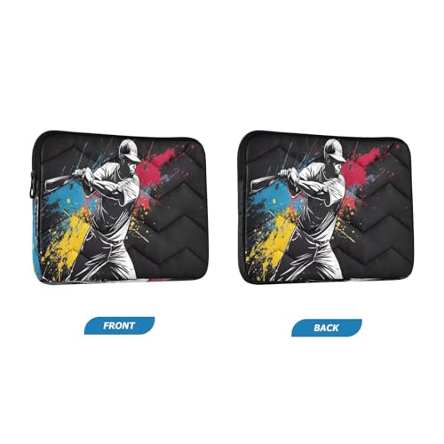 Funda para portátil de 13-14 pulgadas baseball miniatura 2