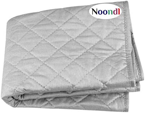 Noondl Ironing Mat Pad,Large Portable Quilted Cotton Heat Resistant Thick Padded Table Top Non Slip Iron Mat Pad 85cm x 48cm