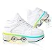 Multifunktionale Verstellbare Rollschuhe Skateboard Schuhe Kinderschuhe Mit Rollen, Sneaker Style, Bequem, Stilvoll