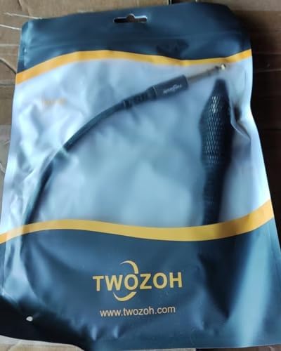Twozoh XLR żeński na 1/4 TRS kabel 0,3M. Pleciony 6,35 mm gniazdo stereo zbalansowany na 3-pinowy XLR kabel mikrofonowy