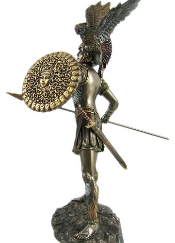 Athena Greek Goddess Bronzed Statue Sculpture Minerva #TOP1