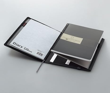 KOKUYO Note Cover Planner Systemic Ring Notebook Compatible Black A5 B-Ruled 50 Sheets NO-685B-D