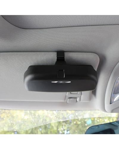 Étui lunettes voiture en ABS anti-rayures : fixez solidement vos montures sur le pare-soleil