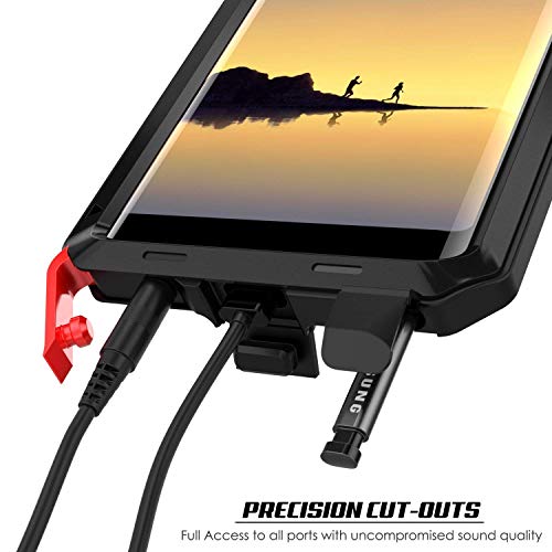 Tomplus Galaxy Note 8 Case, Armor Tank Aluminum Metal Shockproof Military Heavy Duty Protector Cover Hard Case For Samsung Galaxy Note 8 (Black) #TOP4