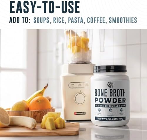 Beef Bone Broth Powder - 21g Protein & 16g Collagen - Grass-Fed Bone Broth Protein Powder - Unflavoured, Single Ingredient & No Additives - Keto, Paleo, Dairy-Free & Non-GMO - 907g (41 Servings) - 5