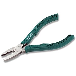 Screw Removal/gripping Pliers (Combi Style) with Unique Non-Slip Jaws for Quickly extracting Damaged Screws (Green Grips). Made in Japan. ENGINEER pz-58 GT neji-Saurus
