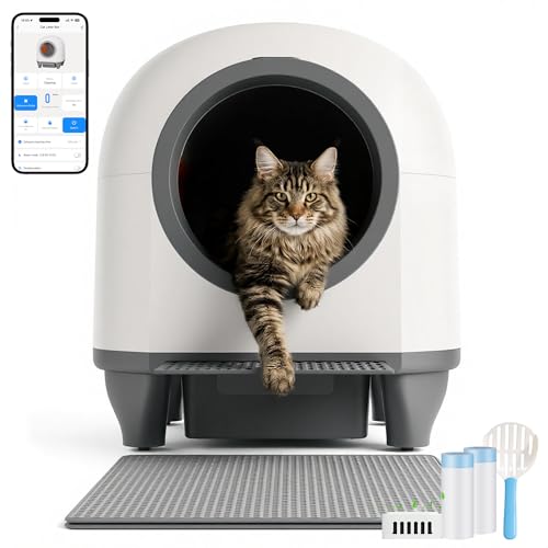 JUMMICO litiere pour Chat Autonettoyante, 90L, Litière XXL a