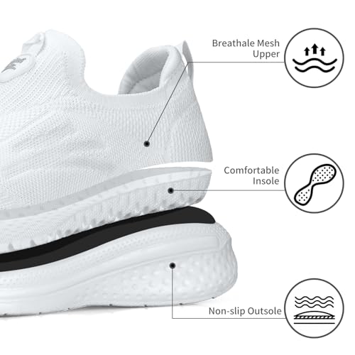 Zapatillas de senderismo para mujer Giniros cómodas contra el cansancio 4