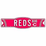 MLB Cincinnati Reds 4.5-by-17 Inch Sign
