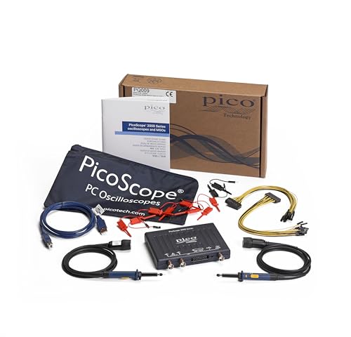 Pico Technology PicoScope 2208B Oszilloskop 2 Kanal MSO Mischsignalsysteme 100 MHz USB Digitaloszilloskop inkl. 2 Kanäle, Tastköpfen und PS7 Software für Windows, Mac, Linux