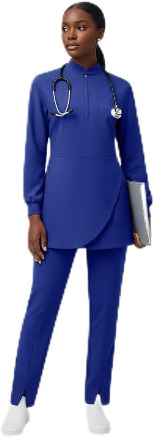 Doctor Nurse Technician Long Sleeve Work Uniform Set Clinic Beauty Salon