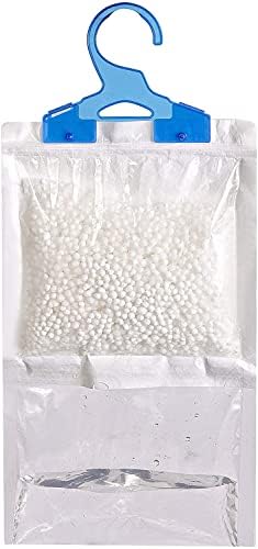 Set Of 3 Hanging Wardrobe Dehumidifier Bags Scented Moisture Trap Crystals Damp control Rose Lavender & Fresh Linen Scent