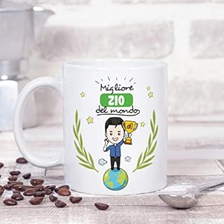 Mugffins Zio Tazza - Miglior Zio del Mondo - Idea Regalo Originale di Compleanno - Tazza in Ceramica, 350 ml