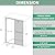 Double Sliding Shower Door 56-60 in. x 76 in., 5/16" (8mm) Tempered Glass with Double Nano Coated, Bathroom Glass Shower Door, Easy to Clean - Matte Black