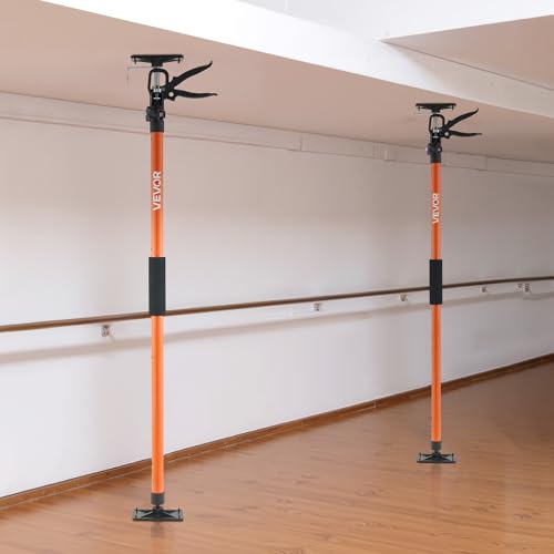 VEVOR Cabinet Jack Support Pole, 4-Pack, 45.7-114.2 Inch Steel Telescopic Quick Support Rod, Adjustable 3rd Hand System up to 154 lbs Capacity for Installing Cabinets, Lifting Drywall, Cargo Bars by VEVOR - Image 2