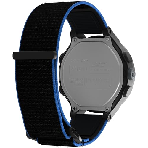 Timex Men's Ironman Triathlon T200 42mm FastWrap Watch - Black Strap Digital Dial Black Case by Timex - Image 5