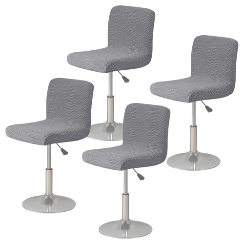 IGTOPS - Housses de tabouret de bar avec dossier, Housses de siège élastiques, Housse de chaise pour club et bar d’hôtel, Housse de chaise pivotante de bar, Housse de chaise extensible pour tabouret