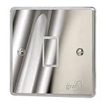 the grafix studio Chrome Silver Gloss Light Switch Sticker Vinyl/Skin cover