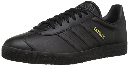 Adidas Originals Men's Gazelle Lace-up Sneaker,Black/Black/Gold Metallic,13 M US