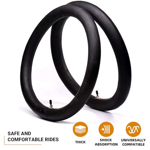 Image of (2-Pack) 2.50 /2.75-17 inch(70 /100-17) Motorcycle Inner Tubes - Compatible with Honda, Coolster, TaoTao, 110cc, 125cc, and 140cc, Dirt Bikes, Moped, and Scooters and More
