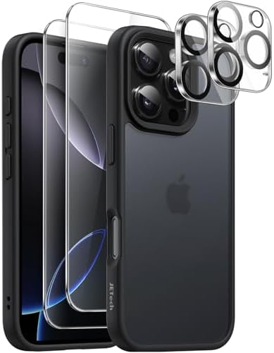 JETech Coque 5 En 1 Pour IPhone 17 Pro 6,3" Avec 2 Films De